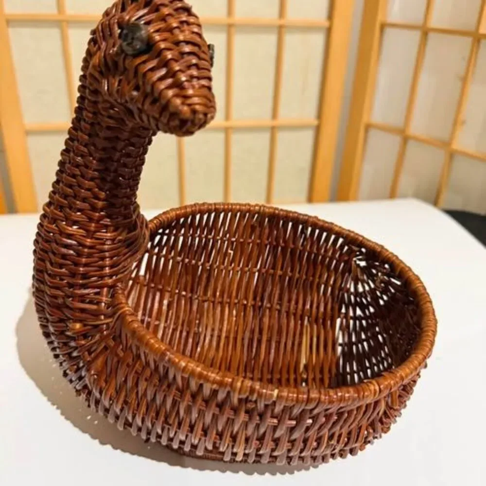 Vintage Woven Wicker Basket $5 Stamford